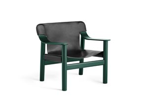 HAY - Lounge stol - Bernard - Grøn - Sort læder 